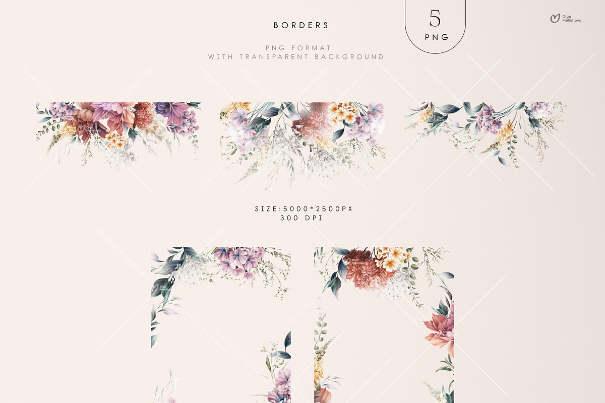 CARAMEL - watercolor flowers, an Illustration by ollalya (Photo 6 of 15)