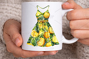 Watercolor Summer Dress Clipart PNG, an Illustration by Canvas Craft (Thumbnail 7 of 7)