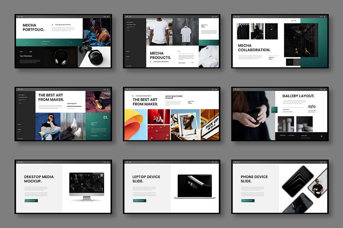 Mecha - Business Google Slide, a Presentation Template by Dens Creative Studio (Photo 4 of 6)