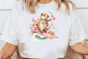 Whimsical Summer Capybara clipart, an Illustration by Designworld (Thumbnail 5 of 7)
