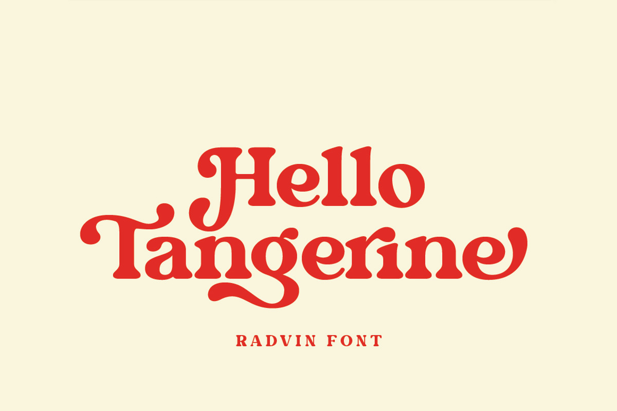 Radvin – Bold Retro Display Font, a Serif Font by Typebae (Photo 4 of 13)