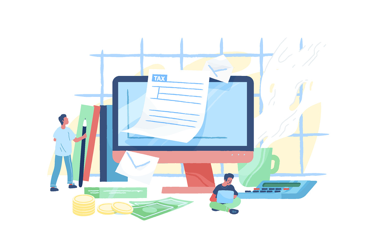 Tax form, a Work Illustration by Good Studio (Photo 2 of 3)