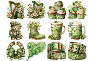St-patricks Day Party Clipart, an Illustration by DreamArtGraphic (Thumbnail 2 of 4)