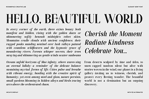 Hecate Display Modern Editorial Font, a Serif Font by roomspace creative lab