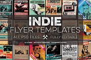 12 Indie Flyers Bundle + FB Covers, a Flyer Template by Graphicdome (Thumbnail 1 of 5)