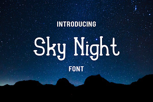 Sky Night Font