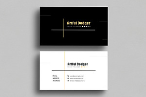 Minimal Business Card Layout, a Business Card Template by MightyDesign