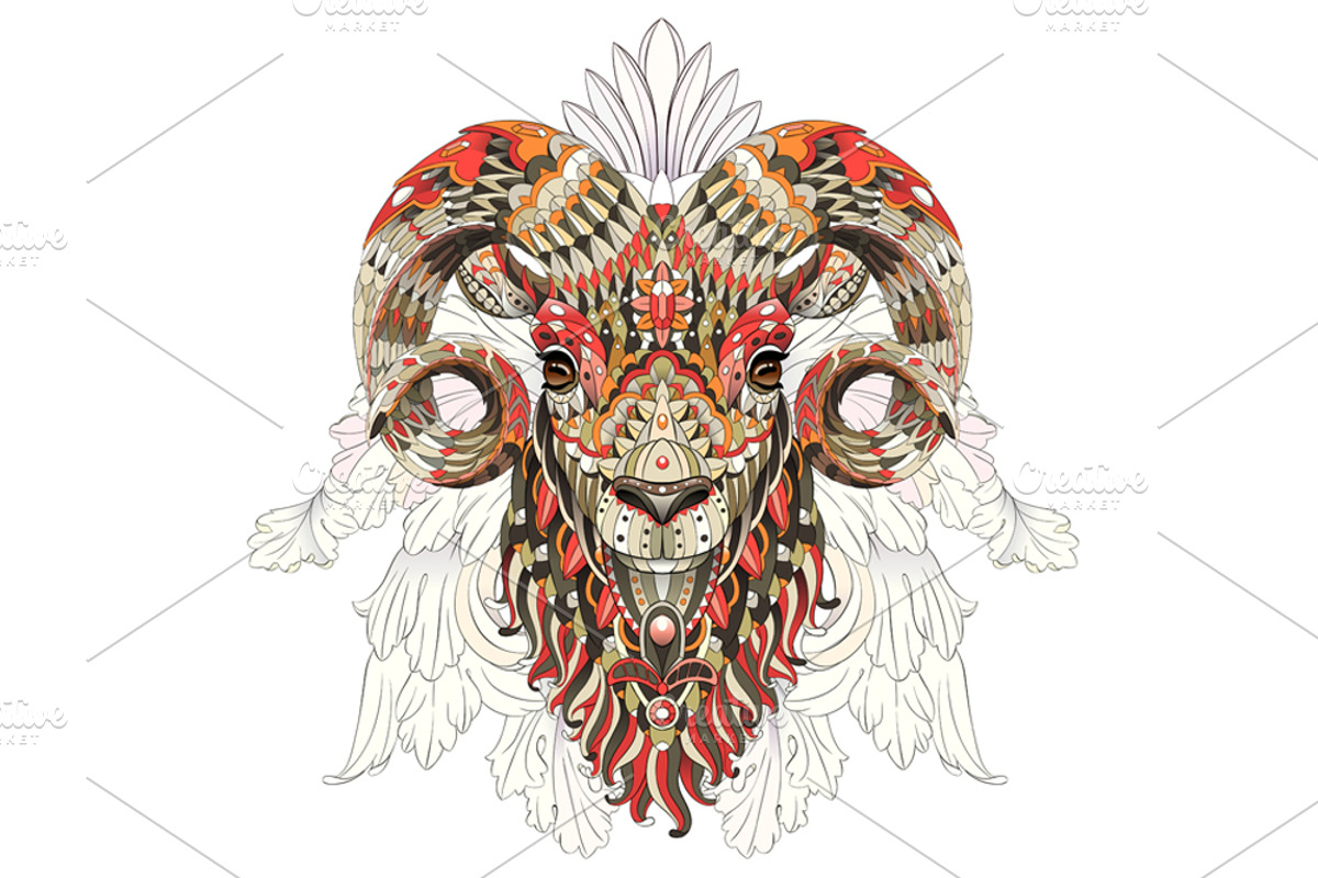 Ethnic Collection:  Goat, an Animal Illustration by ArtoJoy (Photo 4 of 6)