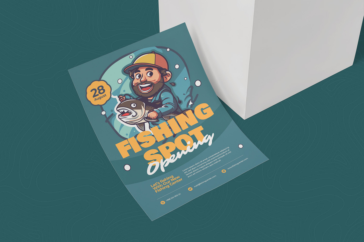 Fishing Spot Party Invitation, an Invitation Template by Esensifiksi.studio (Photo 2 of 2)