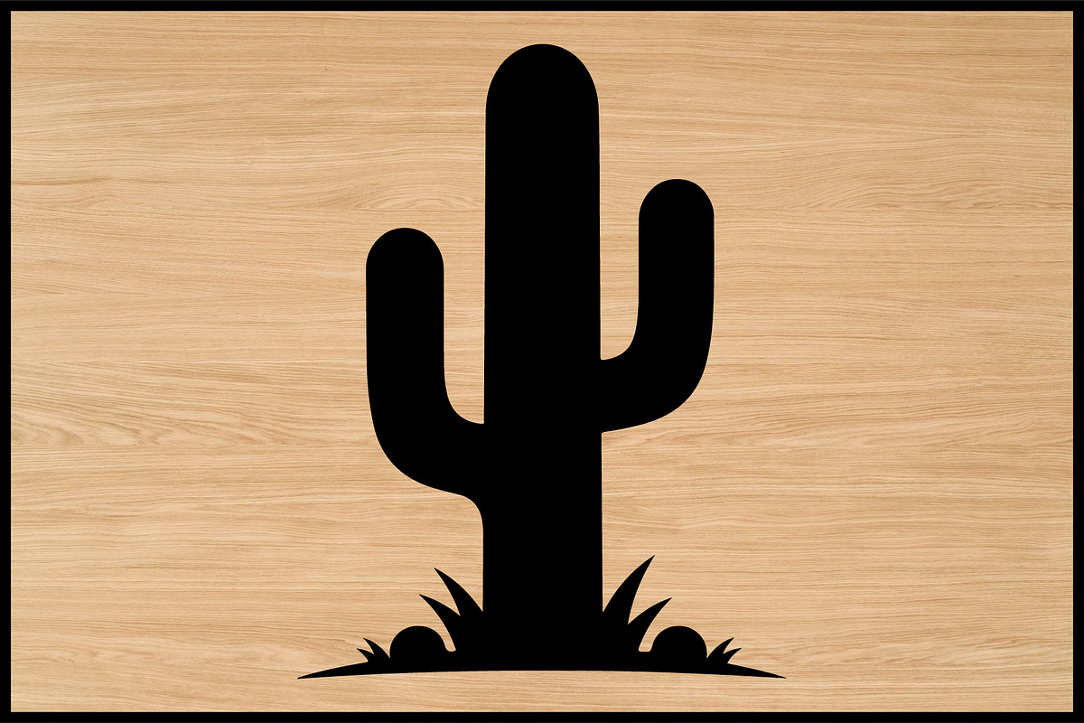 50 Cactus Silhouette Clipart Set, an Illustration by yasushie (Photo 3 of 4)
