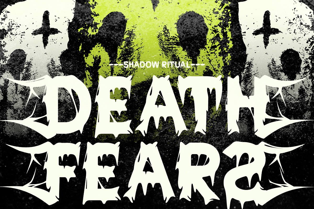 Hellver - Horror Display Font, a Sans Serif Font by Flawless And Co (Photo 2 of 10)