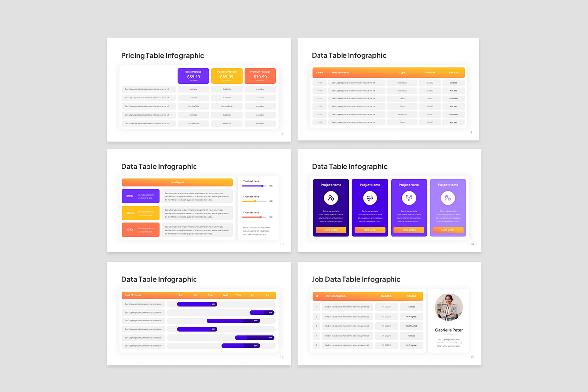 Data Table Presentation, a Presentation Template by Annora Studio (Photo 4 of 7)