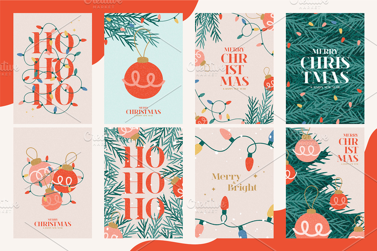 Christmas and New Year posters, a Decorative Illustration by Andrey Yaroslavtsev (Photo 2 of 3)