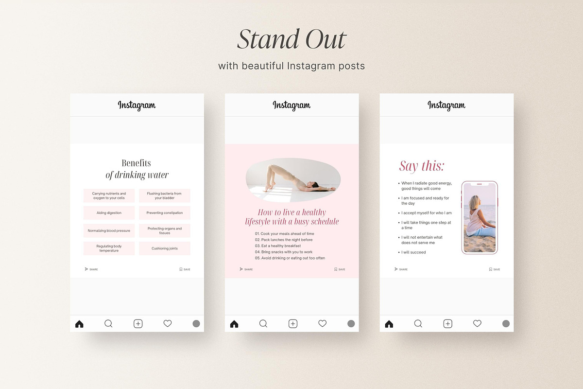 Health & Wellness templates, a Social Media Template by LiliesandBerries (Photo 15 of 21)