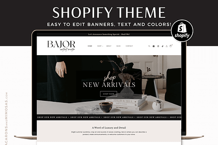 Bold Luxe Shopify Theme, a Shopify Template by Macarons and Mimosas