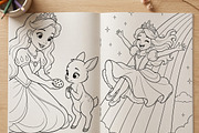 Magical Princess Coloring Book Vol26, a Person Illustration by ikarifq shop (Thumbnail 6 of 7)