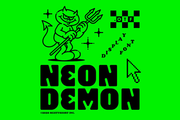 Neon Demon Font preview 6