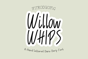 Willow Whips Handwriting Font