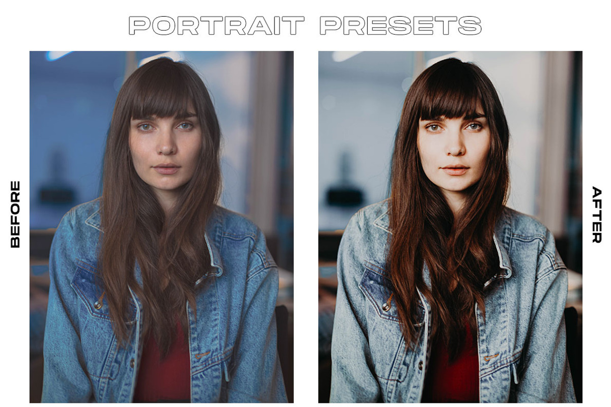 80 Portrait Lightroom Presets Bundle, an Action Add-On by CreativePresets.com (Photo 6 of 12)
