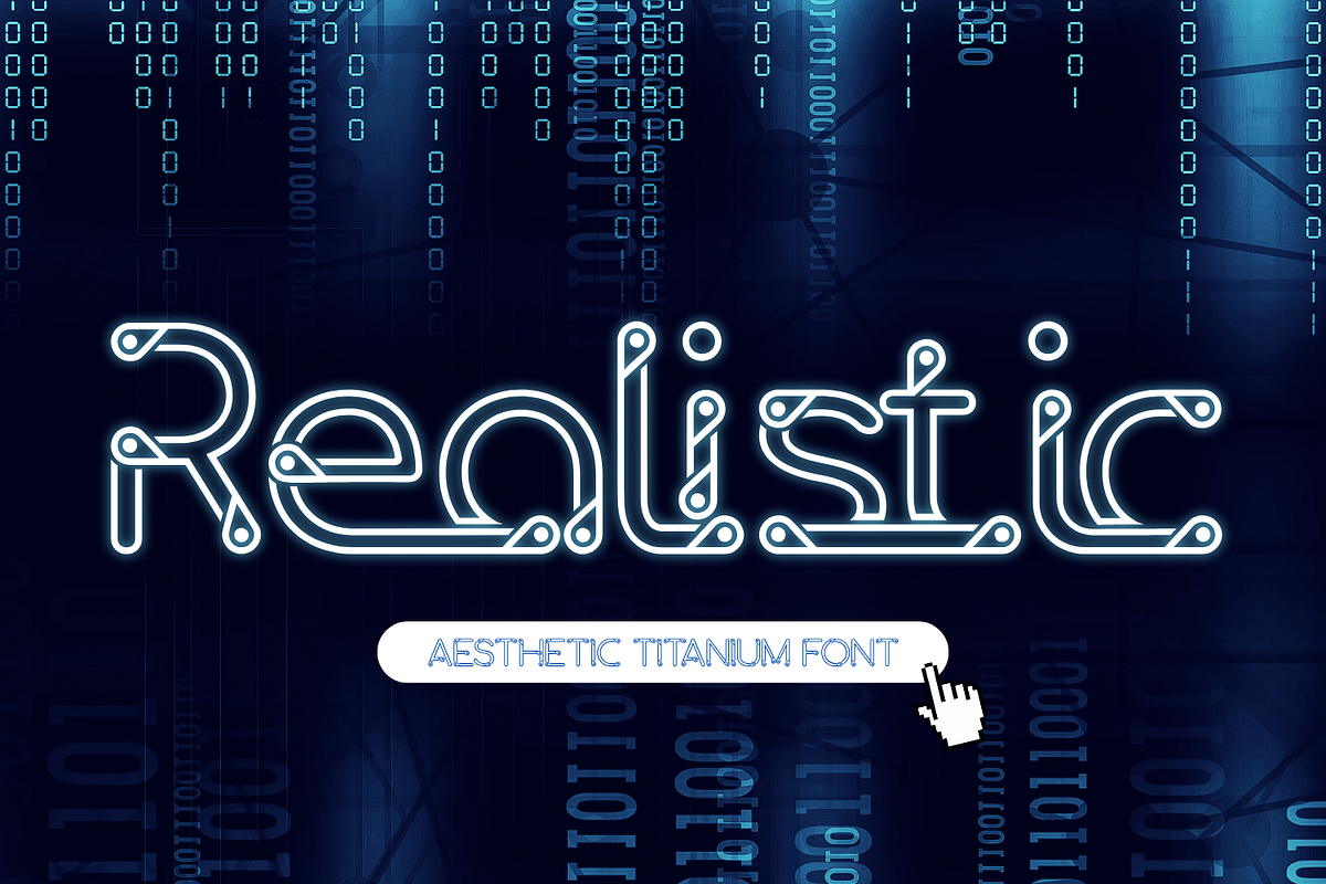 Aesthetic Titanium - Neon Tech Font, a Sans Serif Font by 177Studio (Photo 2 of 8)