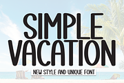 Simple Vacation | Script Font, a Script Font by Scratchones (Thumbnail 1 of 8)