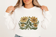 Sunflower Sublimation Design, an Illustration by designcity5 (Thumbnail 3 of 4)
