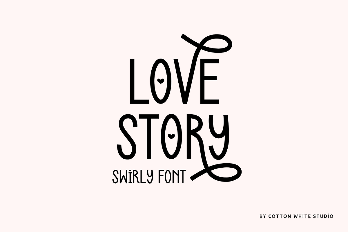 Love Story Cute Font, a Sans Serif Font by Sofia Skoog (Photo 1 of 10)