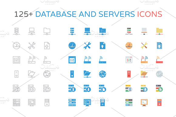 125 Database And Server Icons