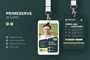 PrimeServe Tennis - ID Card, a Card Template by Esensifiksi.studio (Thumbnail 1 of 3)