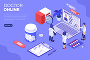 Online Doctor and Medical Diagnostic, a Healthcare Illustration by TAlex (Thumbnail 4 of 6)