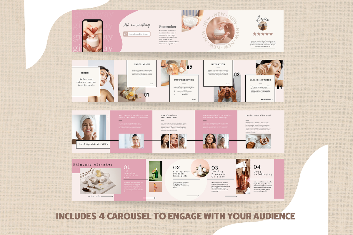 Waxing Instagram, Hair Removal, a Social Media Template by EliteMatidi (Photo 3 of 8)