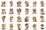 Whimsical Spring Nurse Clipart, an Illustration by designcity5 (Thumbnail 2 of 5)