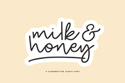 Milk&Honey, a Font by Paul Hewitt (Thumbnail 1 of 6)