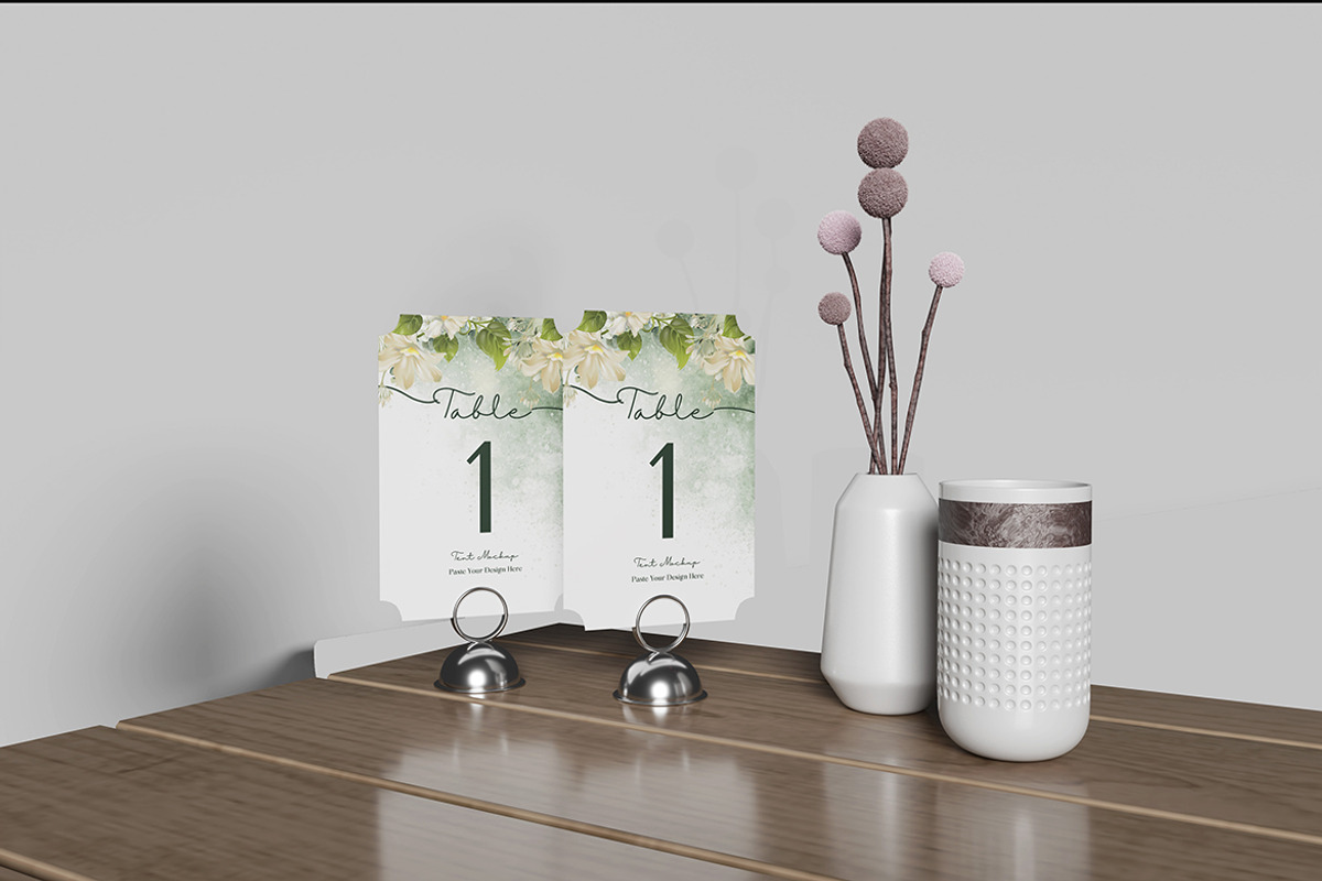 Table Tent Mockup, a Product Mockup by MrLetters (Photo 5 of 5)