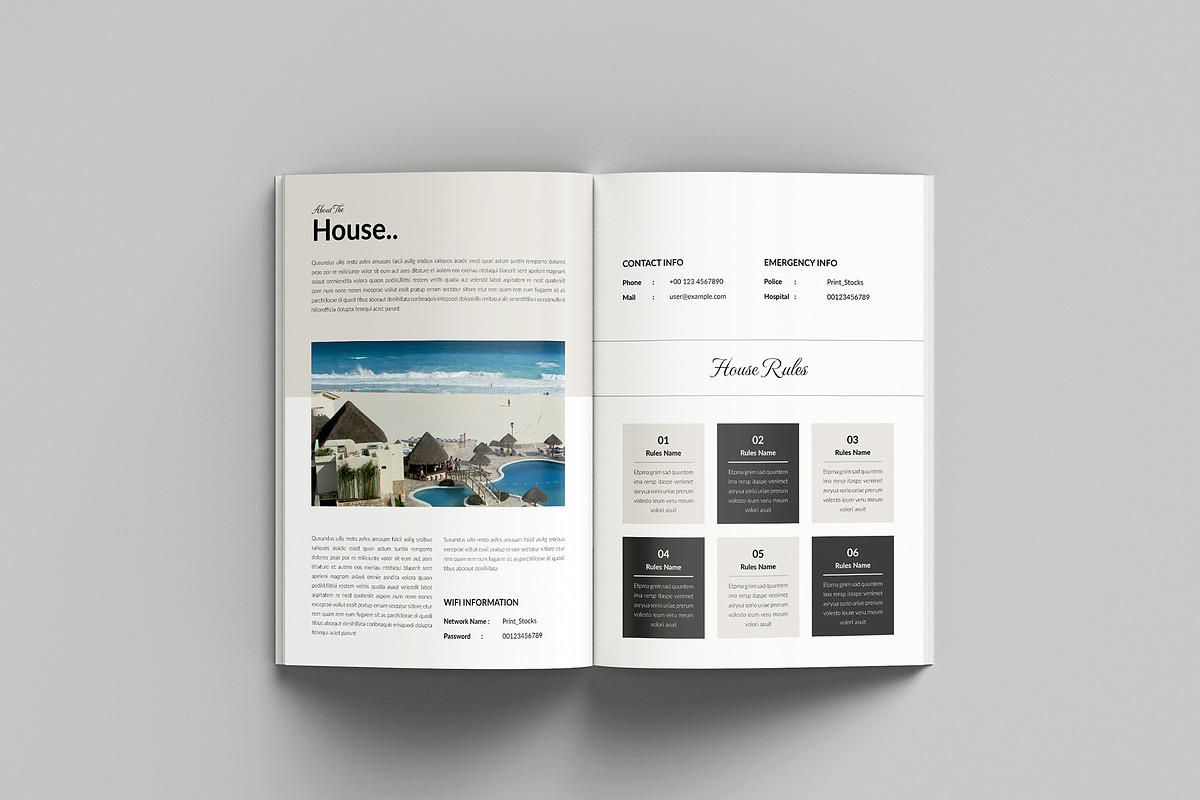 Travel Guide Brochure Template preview 3