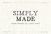 Simply Made Hand Drawn Typeface, a Slab Serif Font by Rachel Kick (Thumbnail 1 of 10)