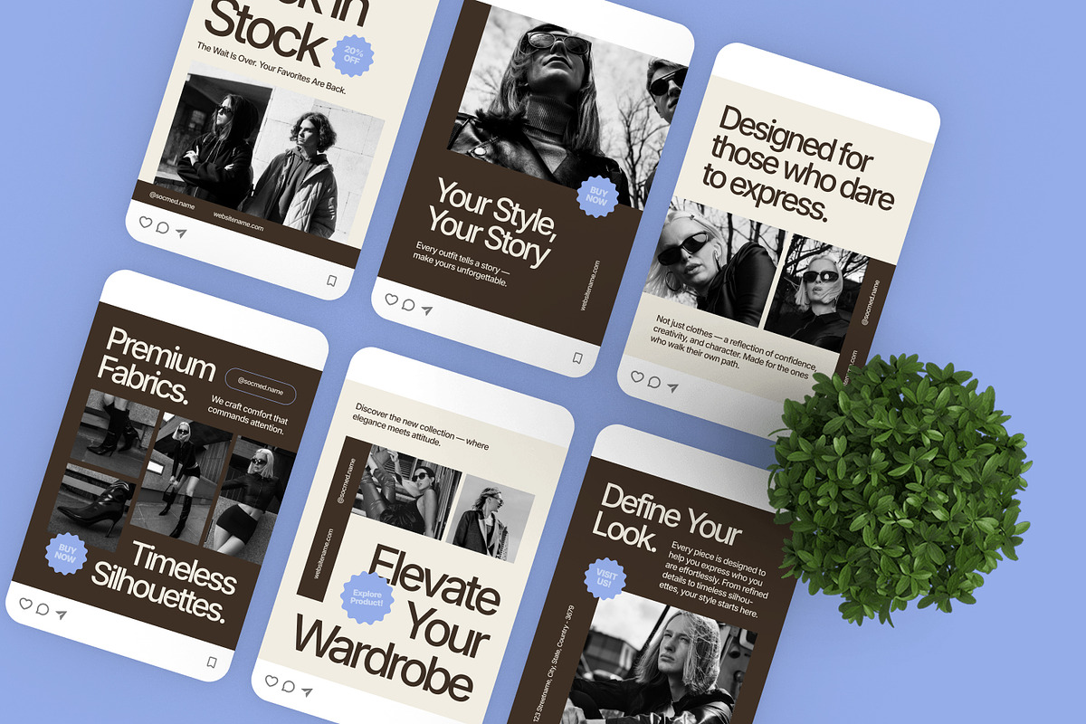 Fashion - Instagram Post, a Brochure Template by Izdihaar_Studio (Photo 3 of 3)
