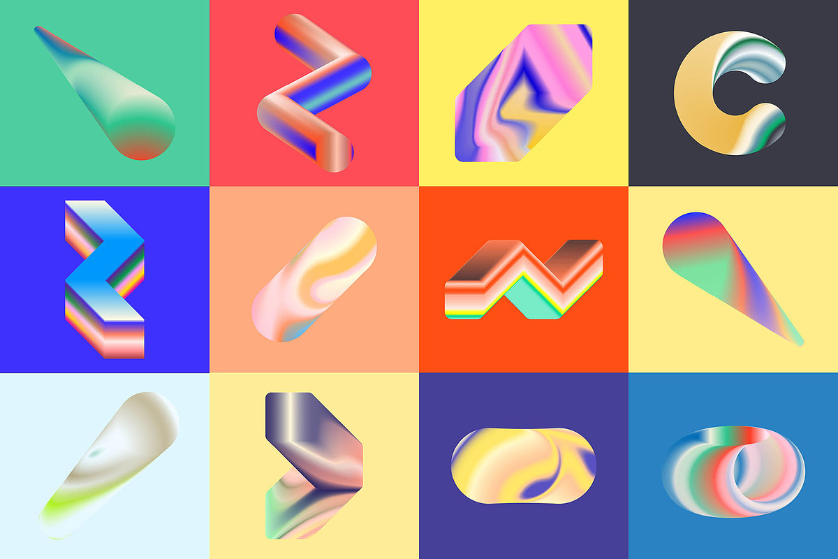 Gradient Blend Noise 3, an Object Graphic by kloroform (Photo 13 of 32)