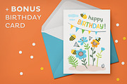 Happy bees baby design kit, a Decorative Illustration by Insalata Illustrata (Thumbnail 5 of 7)