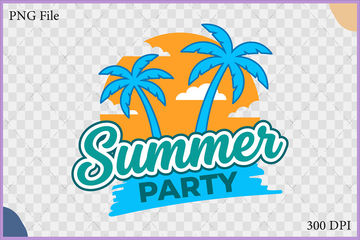 Summer Party Tropical Beach SVG, an Object Illustration by Gfx Expert Team (Photo 2 of 3)