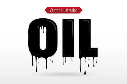 Liquid OIL typography