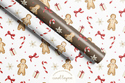 Watercolor Whimsical Christmas Set, a Decorative Illustration by Carol Lozove (Thumbnail 30 of 44)