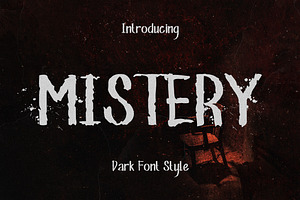 Mistery - Dark Font Style