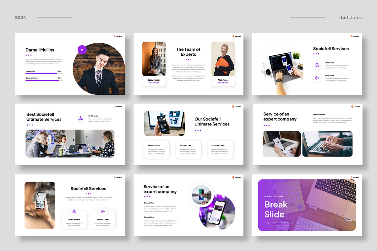 Social Media Marketing Google Slides, a Presentation Template by fluffstudio (Photo 3 of 5)