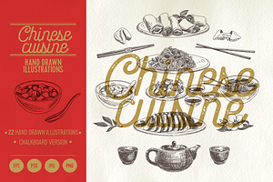 Chinese Cuisine Illustrations