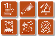 Pet Care Icon Pack, an Outline Icon by Tekuni (Thumbnail 8 of 10)