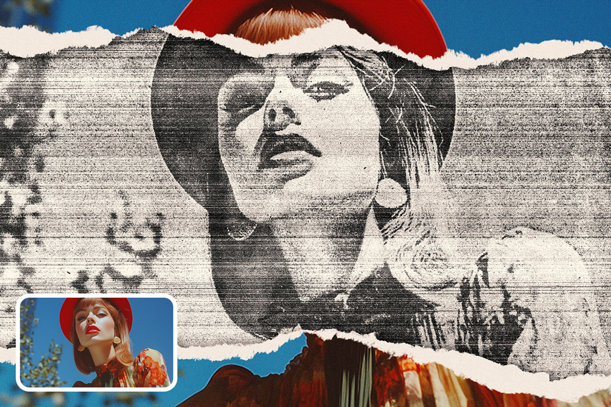 Retro Scanner Photo Effect, a Layer Style Add-On by dokudokunomi (Photo 4 of 5)