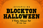 Blockton Halloween, a Slab Serif Font by Dm Studio (Thumbnail 1 of 10)
