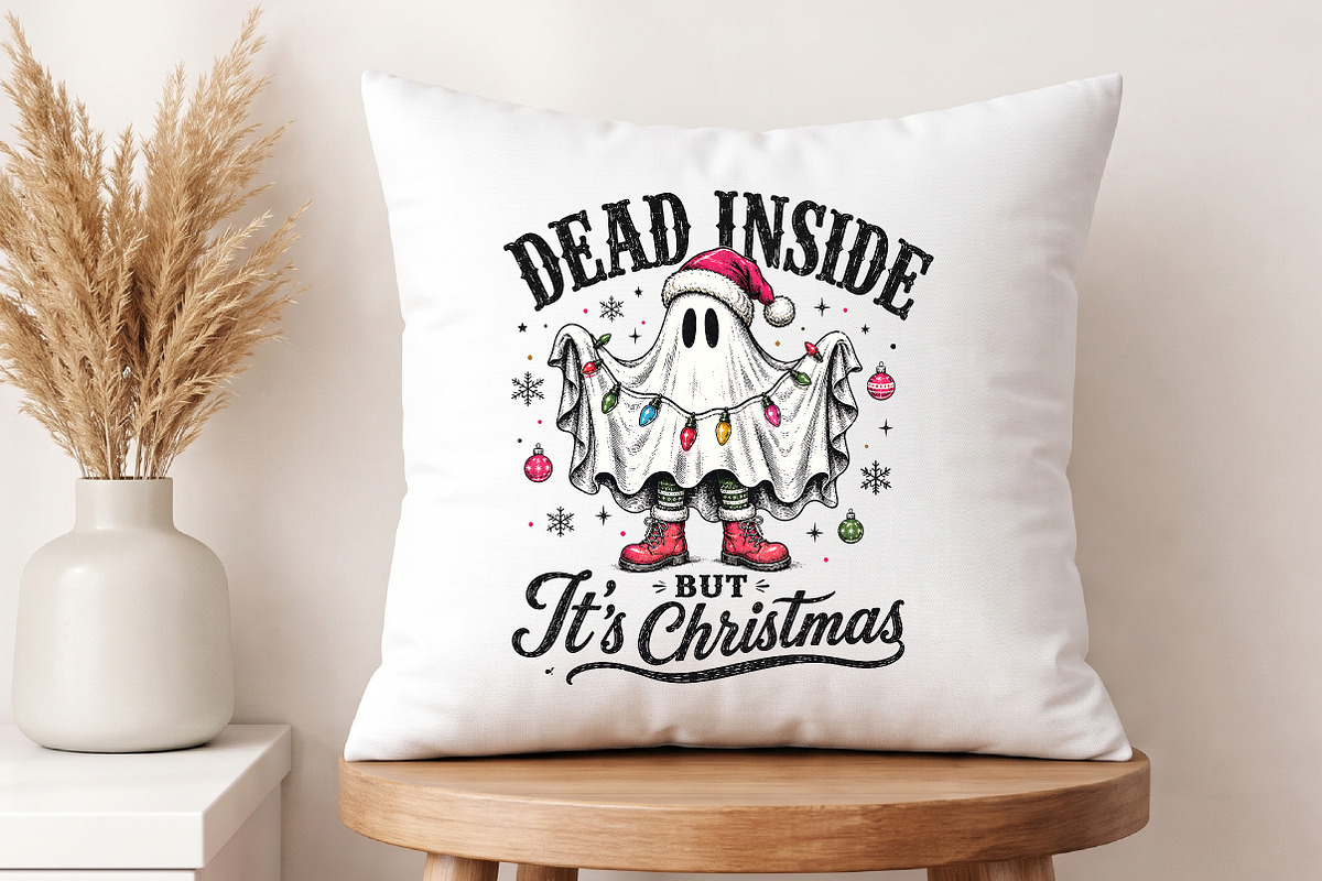 Dead Inside But It's Christmas PNG, a Seasonal Illustration by Libby Wishes (Photo 4 of 4)
