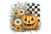 Floral Pumpkin Png, Halloween Png, a Seasonal Illustration by Libby Wishes (Thumbnail 1 of 3)